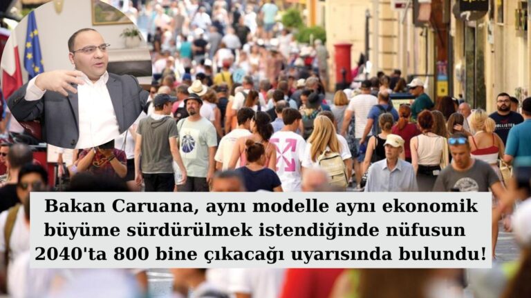 Bakan Caruana’dan “Malta nüfusu 17 yılda 800 bine çıkabilir” uyarısı!