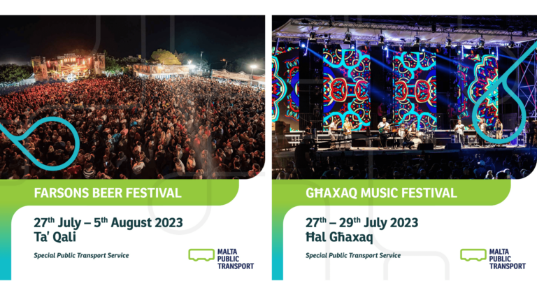 Malta Transport’dan Farsons Bira Festivali ve Ghaxaq Müzik Festivali için ek seferler