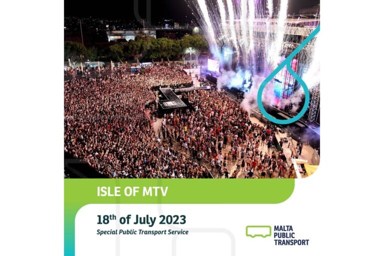 Malta Transport, Isle of MTV Festivali için ek seferler düzenleyecek
