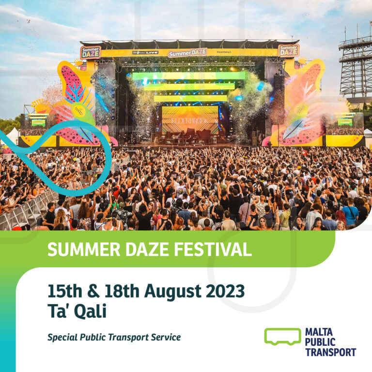 Malta Transport, Summer Daze 2023 İçin Özel Ulaşım Hizmetini Duyurdu