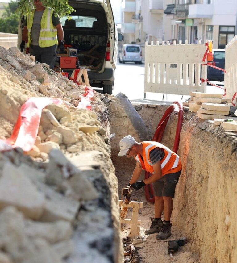 Enemalta’nın Mosta’daki Yeraltı Kablo Çalışmaları Hız Kesmeden İlerliyor