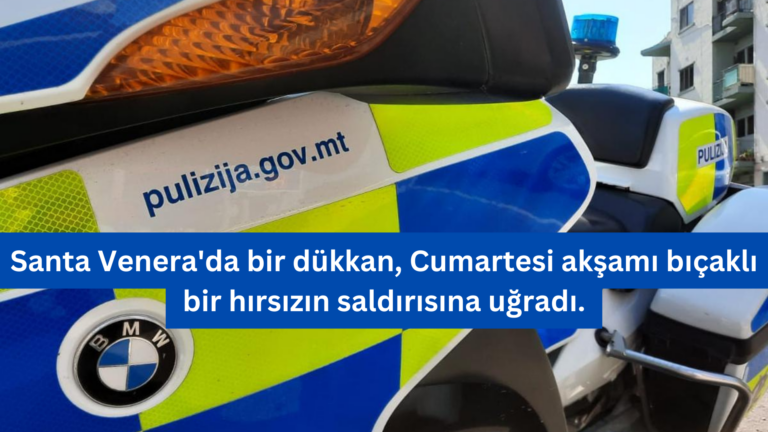 Santa Venera’da Silahlı Hırsızlık: Dükkan Soyuldu, Hırsız Paraları Alıp Kaçtı