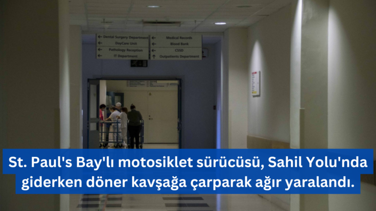 Sahil Yolunda Dönen Kavşağa Çarpan Motosikletli Hayat Mücadelesi Veriyor