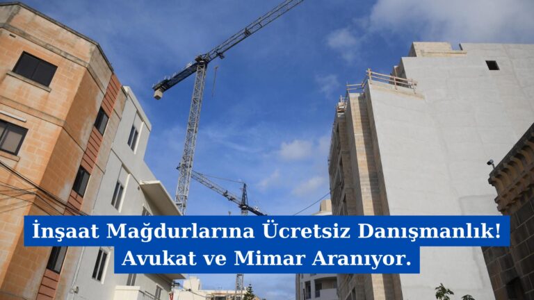 İnşaat Mağdurlarına Ücretsiz Danışmanlık! Avukat ve Mimar Aranıyor