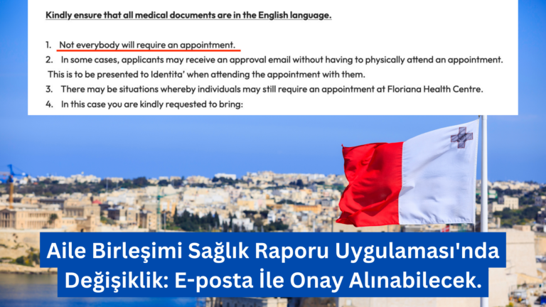 Aile Birleşimi Sağlık Raporu Uygulaması’nda Değişiklik: E-posta İle Onay Alınabilecek.