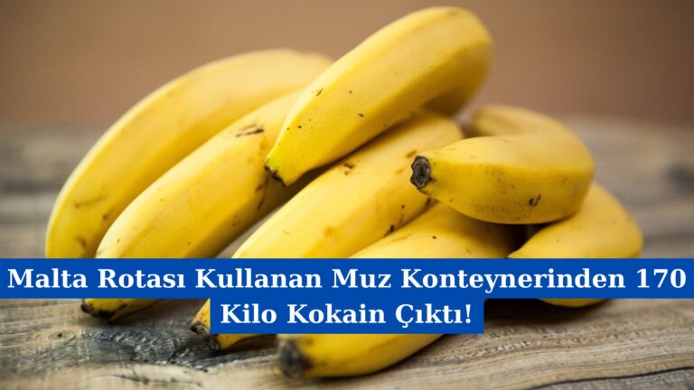 Malta Rotası Kullanan Muz Konteynerinden 170 Kilo Kokain Çıktı!