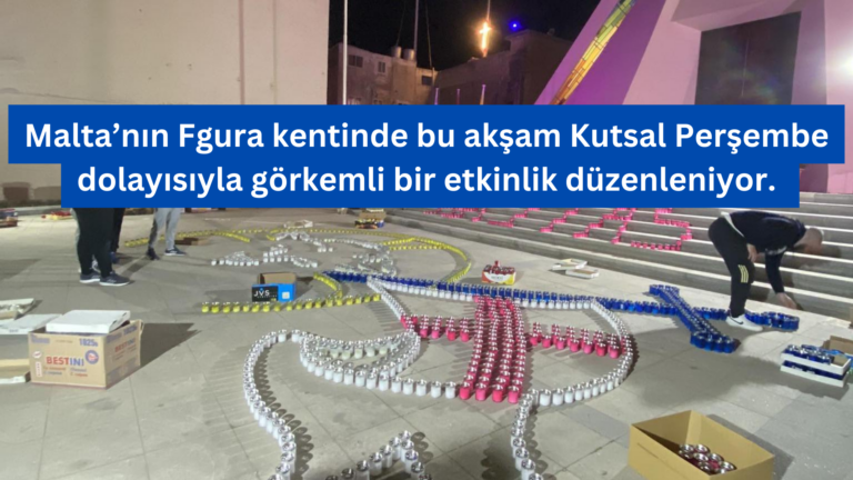 Fgura’da 7.000 Mumluk Şölen ile Kutsal Perşembe Kutlanıyor