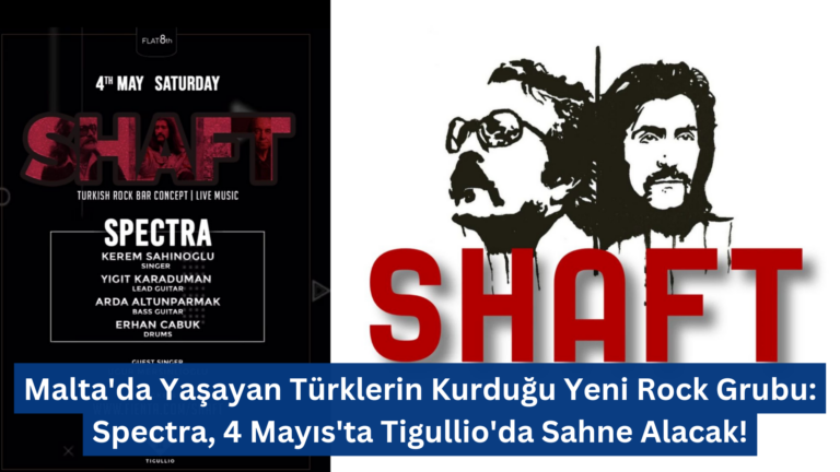 Malta’da Yaşayan Türklerin Kurduğu Yeni Rock Grubu: Spectra, 4 Mayıs’ta Tigullio’da Sahne Alacak!