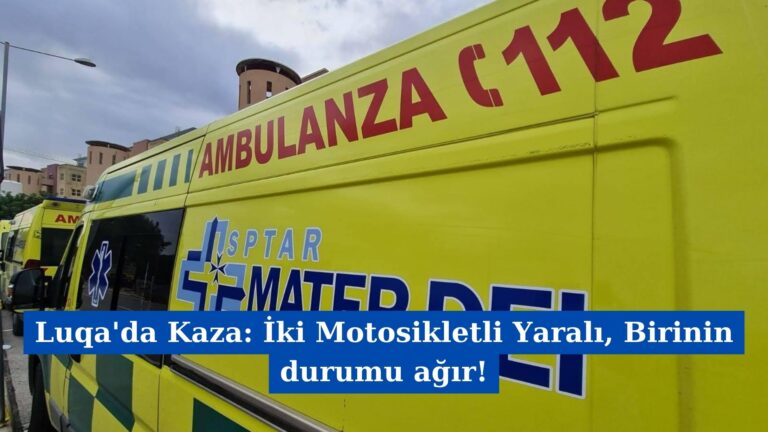 Luqa’da Kaza: İki Motosikletli Yaralı, Birinin Durumu Ağır!