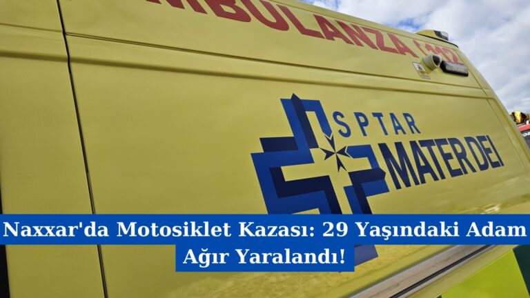 Naxxar’da Motosiklet Kazası: 29 Yaşındaki Adam Ağır Yaralandı!