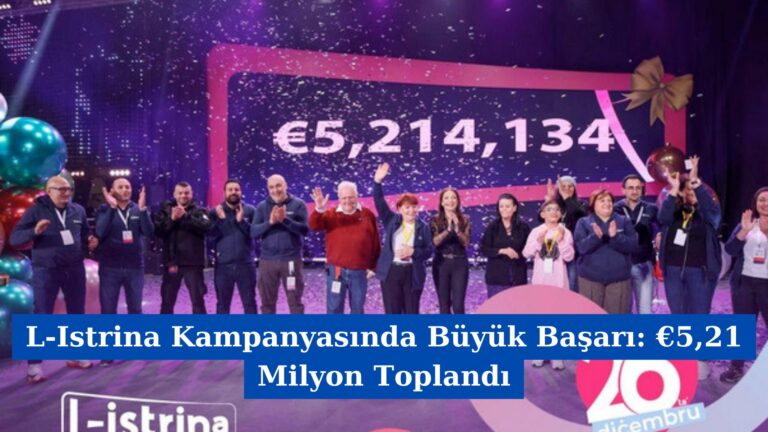 L-Istrina Kampanyasında Büyük Başarı: €5,21 Milyon Toplandı