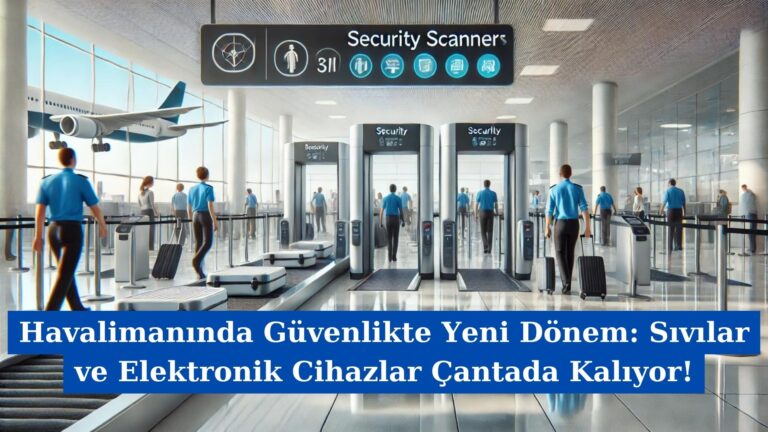 Havalimanında Güvenlikte Yeni Dönem: Sıvılar ve Elektronik Cihazlar Çantada Kalıyor!
