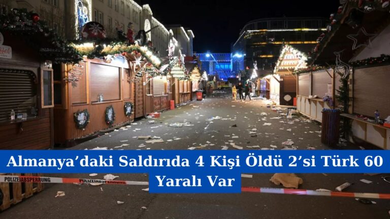 Almanya’daki Saldırıda 4 Kişi Öldü 2’si Türk 60 Yaralı Var