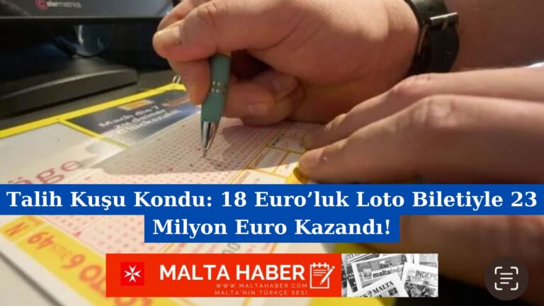 Talih Kuşu Kondu: 18 Euro’luk Loto Biletiyle 23 Milyon Euro Kazandı!
