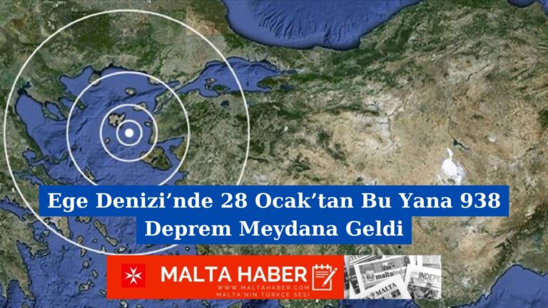 Ege Denizi’nde 28 Ocak’tan Bu Yana 938 Deprem Meydana Geldi