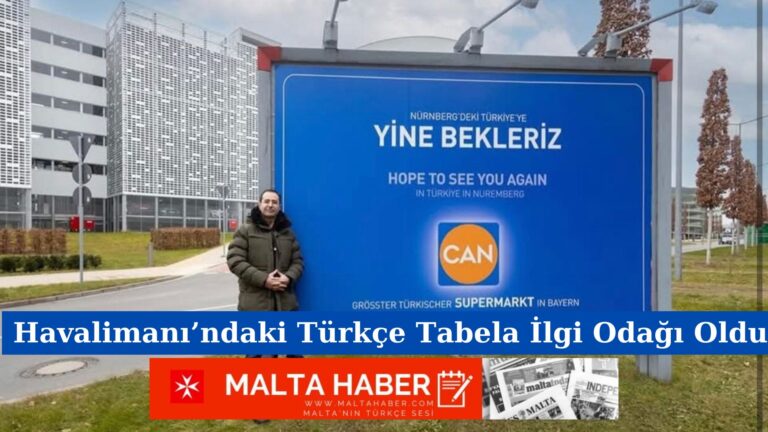 Havalimanı’ndaki Türkçe Tabela İlgi Odağı Oldu