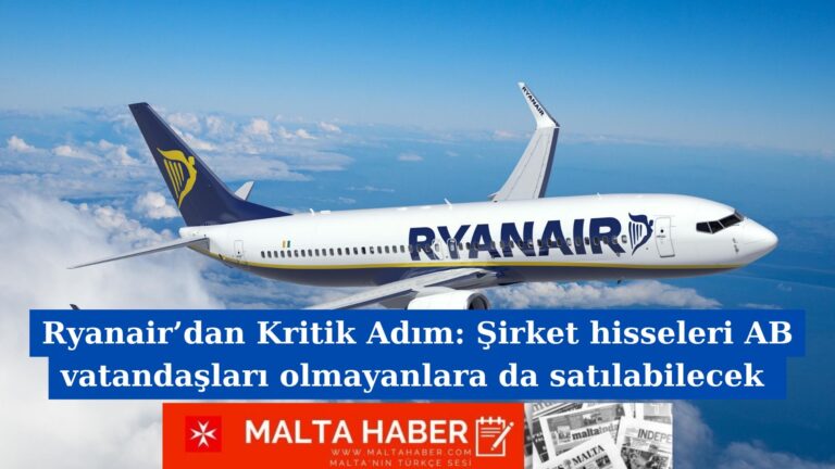 Ryanair’dan Kritik Adım: Şirket hisseleri AB vatandaşları olmayanlara da satılabilecek