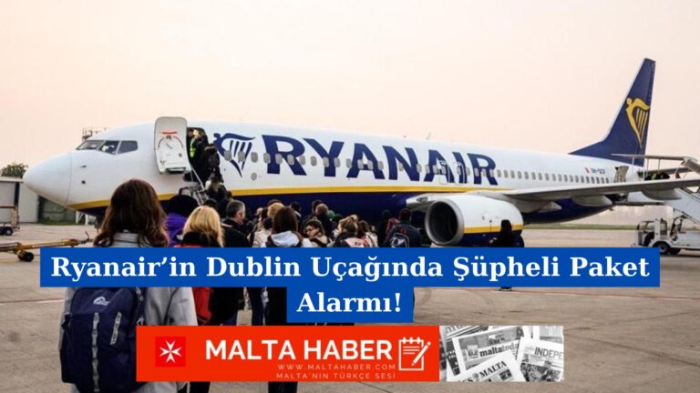 Ryanair’in Dublin Uçağında Şüpheli Paket Alarmı!