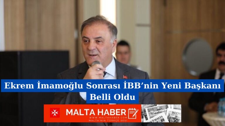 Ekrem İmamoğlu Sonrası İBB’nin Yeni Başkanı Belli Oldu