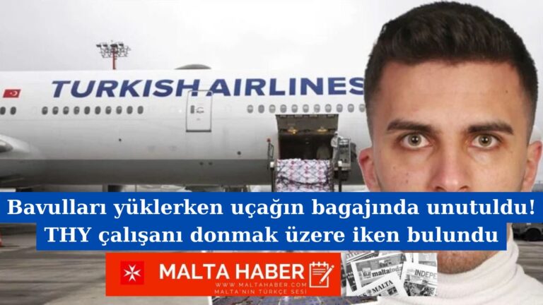 Bavulları yüklerken uçağın bagajında unutuldu! THY çalışanı donmak üzere iken bulundu