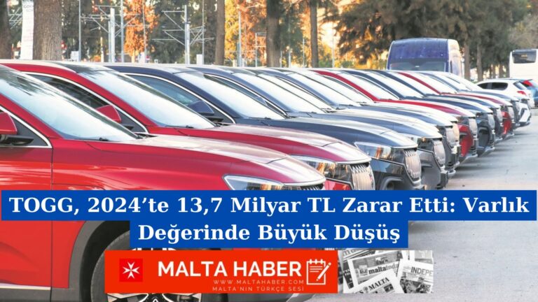TOGG, 2024’te 13,7 Milyar TL Zarar Etti: Varlık Değerinde Büyük Düşüş