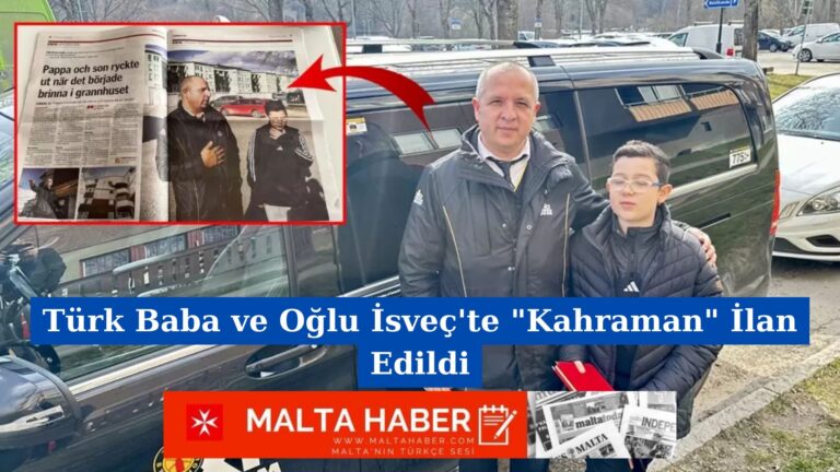 Türk Baba ve Oğlu İsveç’te “Kahraman” İlan Edildi