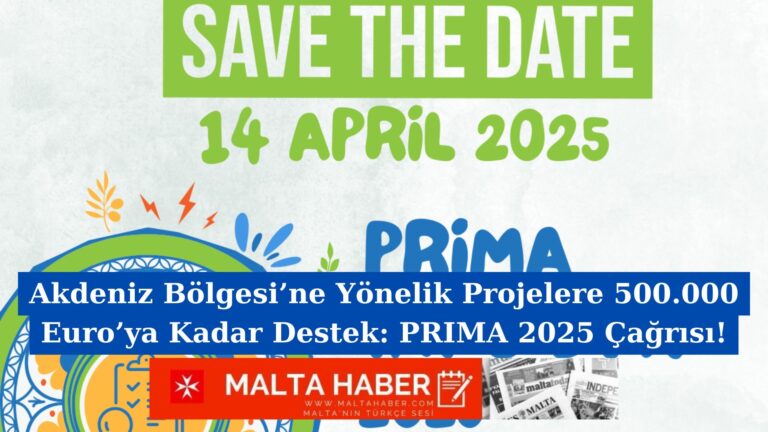 Akdeniz Bölgesi’ne Yönelik Projelere 500.000 Euro’ya Kadar Destek: PRIMA 2025 Çağrısı!