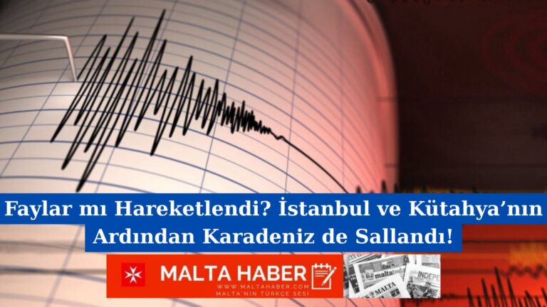 Faylar mı Hareketlendi? İstanbul ve Kütahya’nın Ardından Karadeniz de Sallandı!