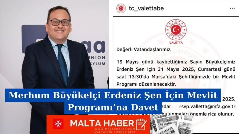 Merhum Büyükelçi Erdeniz Şen İçin Mevlit Programı’na Davet