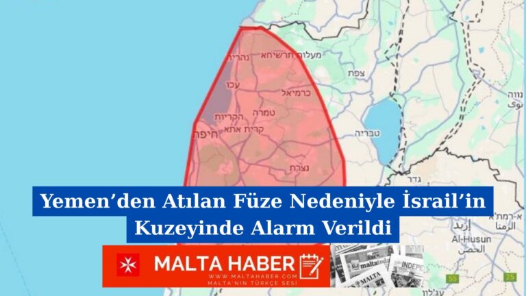 Yemen’den Atılan Füze Nedeniyle İsrail’in Kuzeyinde Alarm Verildi
