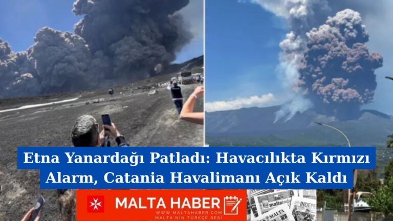 Etna Yanardağı Patladı: Havacılıkta Kırmızı Alarm, Catania Havalimanı Açık Kaldı