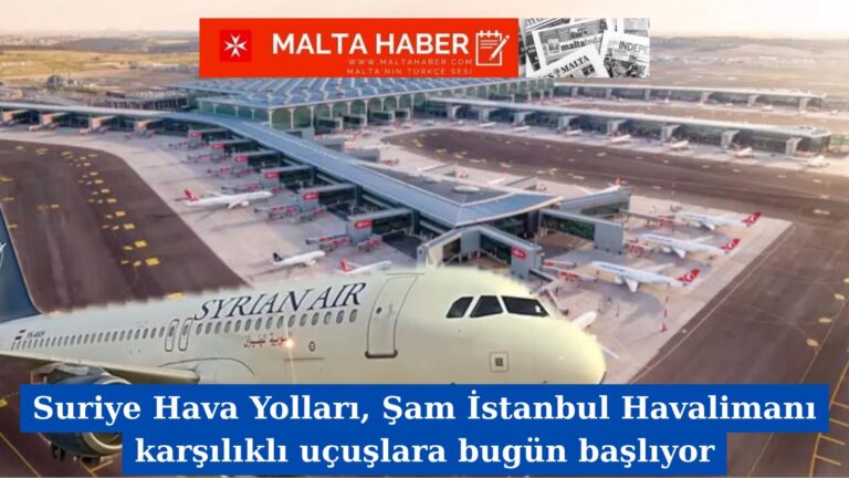 Suriye Hava Yolları, Şam İstanbul Havalimanı karşılıklı uçuşlara bugün başlıyor