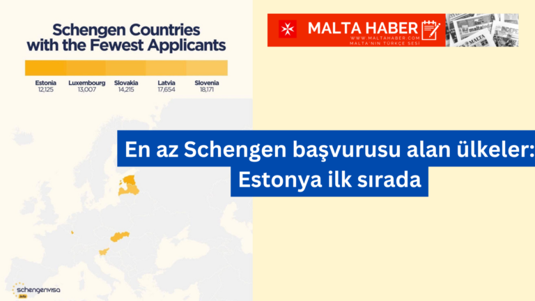En az Schengen başvurusu alan ülkeler: Estonya ilk sırada