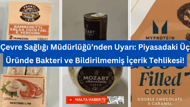 Çevre Sağlığı Müdürlüğü’nden Uyarı: Piyasadaki Üç Üründe Bakteri ve Bildirilmemiş İçerik Tehlikesi!