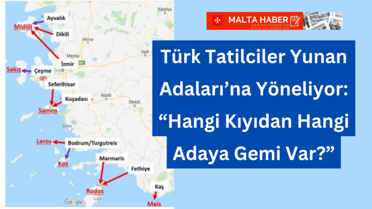 Türk Tatilciler Yunan Adaları’na Yöneliyor: “Hangi Kıyıdan Hangi Adaya Gemi Var?”