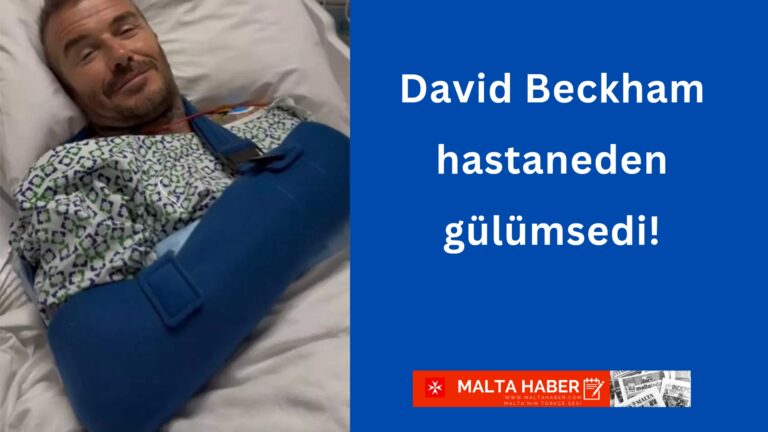 David Beckham hastaneden gülümsedi!