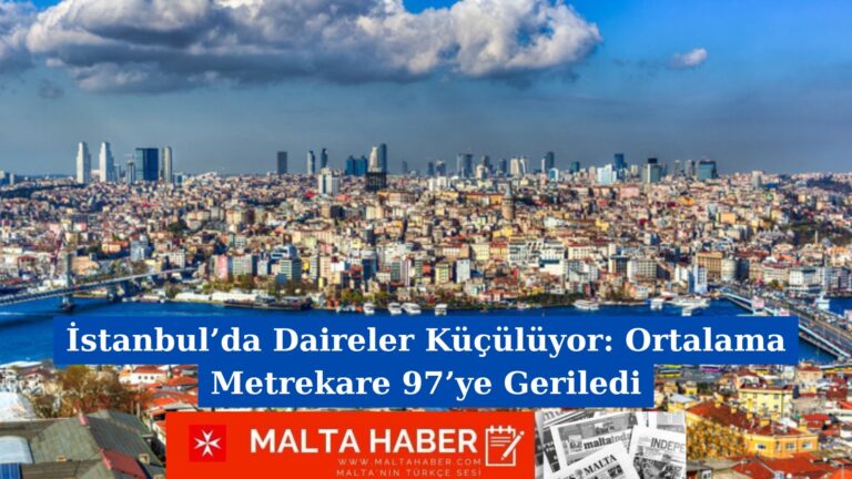 İstanbul’da Daireler Küçülüyor: Ortalama Metrekare 97’ye Geriledi