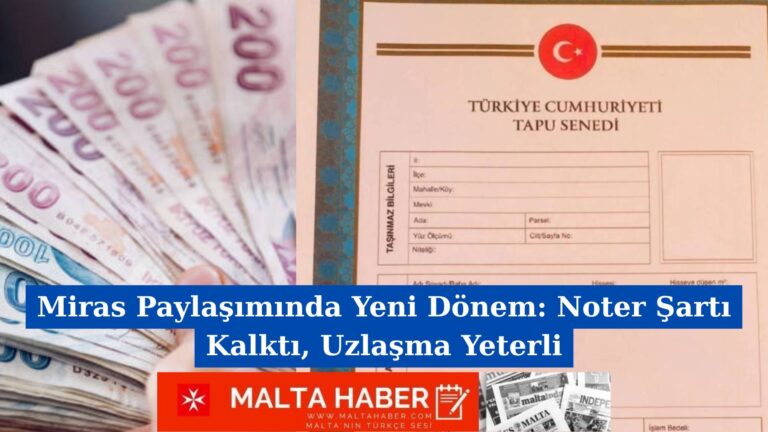 Miras Paylaşımında Yeni Dönem: Noter Şartı Kalktı, Uzlaşma Yeterli