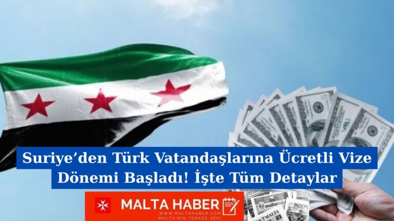 Suriye’den Türk Vatandaşlarına Ücretli Vize Dönemi Başladı! İşte Tüm Detaylar