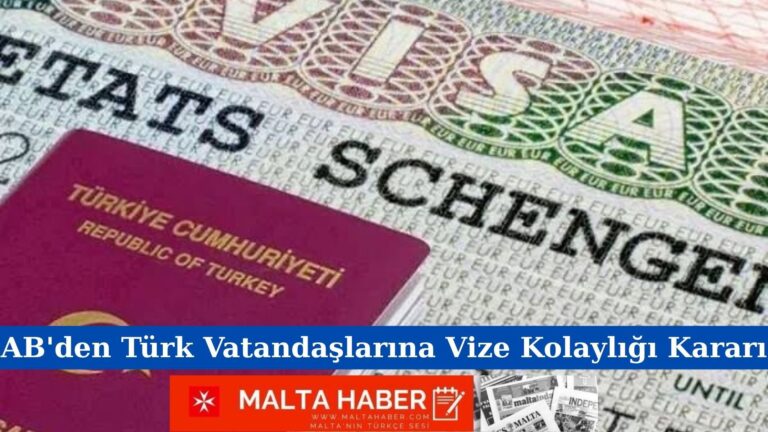 AB’den Türk Vatandaşlarına Vize Kolaylığı Kararı