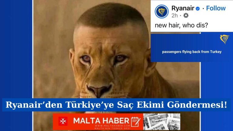 Ryanair’den Türkiye’ye Saç Ekimi Göndermesi!