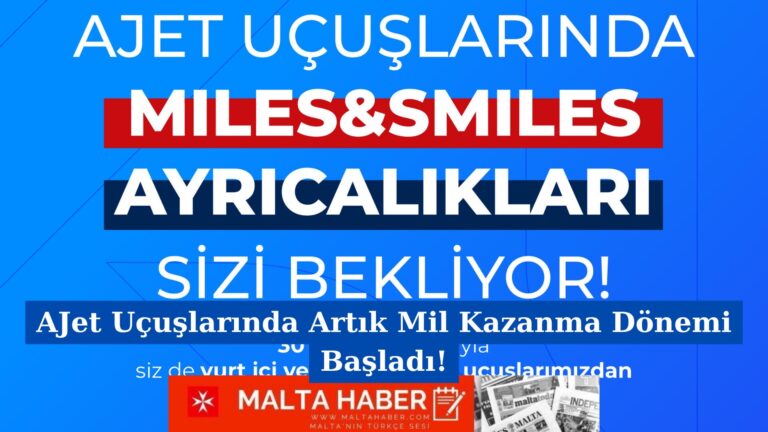 AJet Uçuşlarında Artık Mil Kazanma Dönemi Başladı!