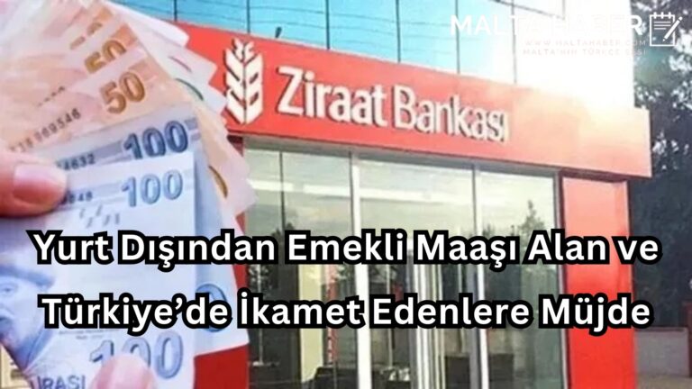 Yurt Dışından Emekli Maaşı Alan ve Türkiye’de İkamet Edenlere Müjde: Ziraat Bankası’ndan Promosyon Hakkı Tanındı