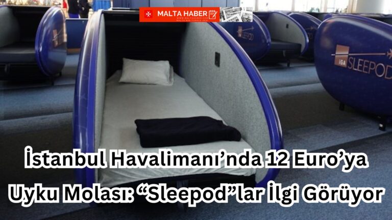 İstanbul Havalimanı’nda 12 Euro’ya Uyku Molası: “Sleepod”lar İlgi Görüyor