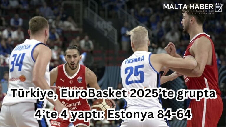 Türkiye, EuroBasket 2025’te grupta 4’te 4 yaptı: Estonya 84-64