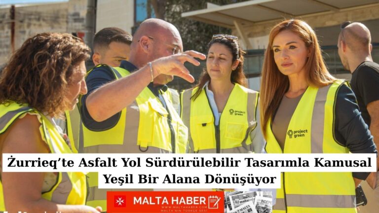 Żurrieq’te Asfalt Yol Sürdürülebilir Tasarımla Kamusal Yeşil Bir Alana Dönüşüyor