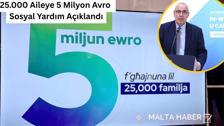 25.000 Aileye 5 Milyon Avro Sosyal Yardım Açıklandı