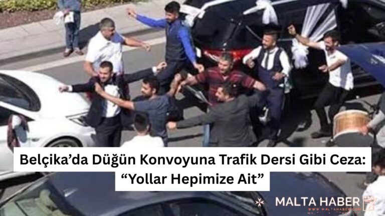 Belçika’da Düğün Konvoyuna Trafik Dersi Gibi Ceza: “Yollar Hepimize Ait”