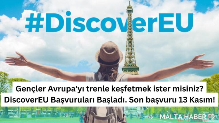 Gençler Avrupa’yı trenle keşfetmek ister misiniz? DiscoverEU Başvuruları Başladı. Son başvuru 13 Kasım!