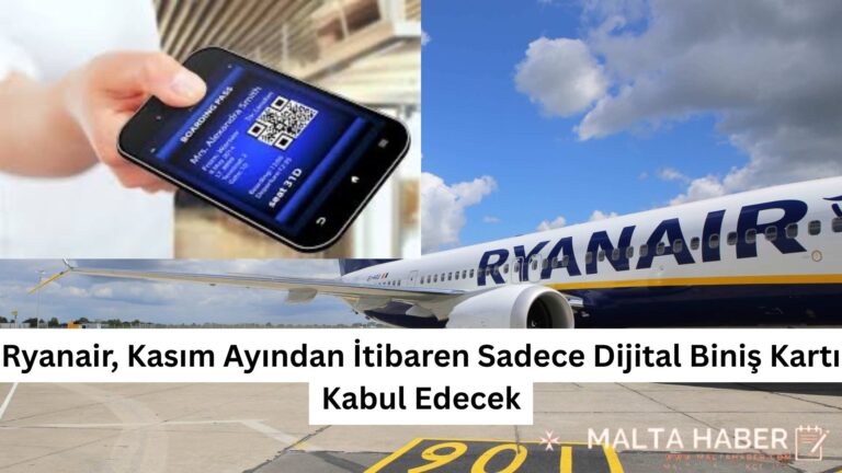 Ryanair, Kasım Ayından İtibaren Sadece Dijital Biniş Kartı Kabul Edecek